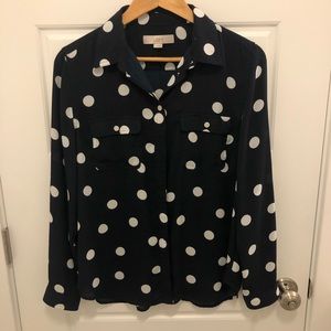 LOFT Polkadot Blouse